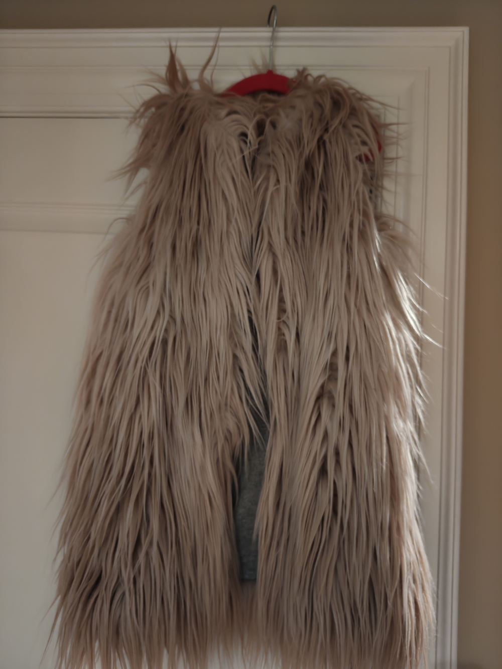 next Pink Faux Fur Kids Vest